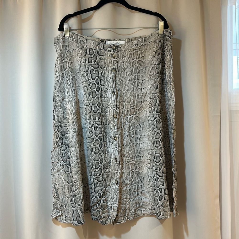 Midi Skirt From Violeta By Mango - image 1